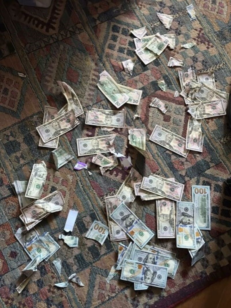 money on floor