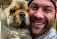 Adorable Blind Forever Puppy Feels Loved In His New Dad’s Arms And He Can’t Stop Hugging Him