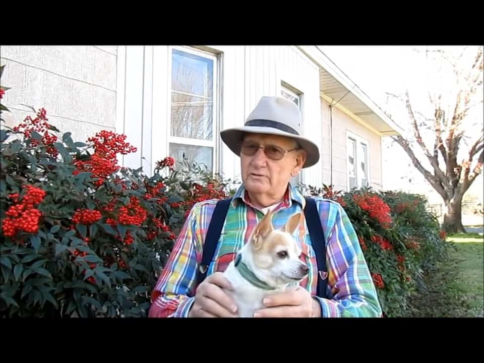 grandpa with dog